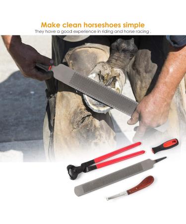 Nicoone Horse Farrier Hoof Trim Tool Kit | 3PC Professional Hoof Cutting Tongs & Horseshoe Care Accessories - Buy Online on SooperMarket.com