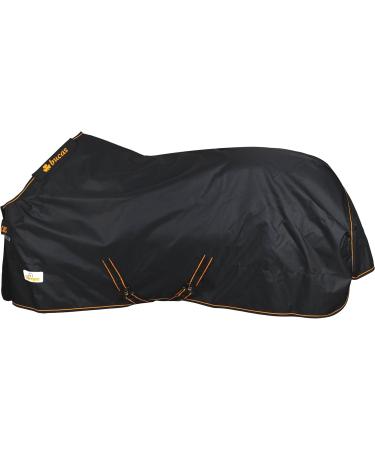 Marengos by Bucas 1200D Winter Blanket | Breathable Waterproof Turnout | Black/Orange | Size 135cm (100g/m Filling) - Buy Online on SooperMarket.com