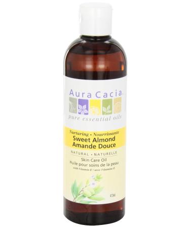 Buy AURA CACIA Sweet Almond Skin Oil 16 OZ - Nourishing Moisturizer for Healthy Skin | International Shipping Available - Buy Online on SooperMarket.com