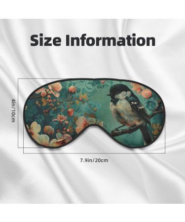 Buy SSIMOO Flower and Bird Art Soft Sleep Eye Mask - Breathable Travel Eye Patch for Women - Perfect for Relaxation and Comfort - Buy Online on SooperMarket.com