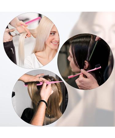 5-Piece Rat Tail Comb Set for Hair Styling - Pink | Stainless Steel Teasing Brush for Men and Women - Ideal for Salon and Home Use - Buy Online on SooperMarket.com