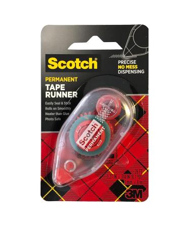 Scotch 3M Scotch Double Sided Adhesive Roller 7 mm x 8 m Red 4 Pack - Buy Online on SooperMarket.com