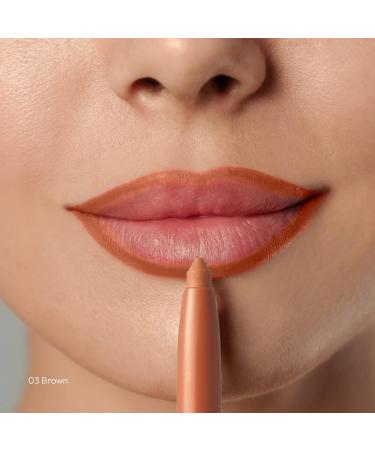 kiss new york Luxury Intense Lip Liner - Long-Lasting Creamy Retractable Lip Liner 3PCS (Brown) - Buy Online on SooperMarket.com