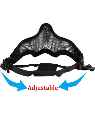 AOUTACC Skull Airsoft Mask and Goggles Set for CS Paintball - Black - Buy Online on SooperMarket.com