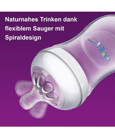 Philips Natural Bottle 260ml - Hippo Design (2 Pack) | Best Baby Feeding Bottles | Ship Internationally - Buy Online on SooperMarket.com