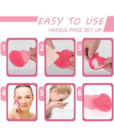 20 Pieces Compressed Facial Sponges - Natural Cellulose Cleansing Sponges for Face - Professional Cosmetic Spa Sponges for Makeup Removal and Exfoliation - Buy Online on SooperMarket.com