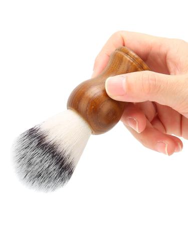 Ankroyu Shaving Brush - Professional Razor Brush for Men with Wooden Handle | Ideal for Hairdressing Salons & Beard Grooming - Buy Online on SooperMarket.com