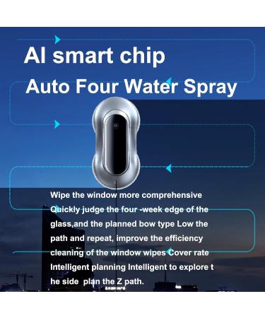 emobwdy Window Cleaning Robot 2800pa Smart Glass Cleaner With Auto Four Water Spray/Control Remote/Iintelligent Planning Path/Turning/Edge Detection 28000 U/Min 10 Cleaning Cloths White - Buy Online on SooperMarket.com