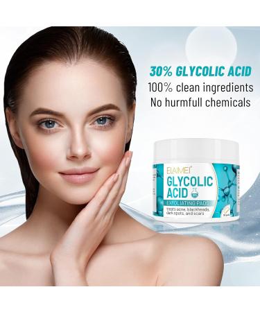 Glycolic Acid Pads Glycolic Acid Pads 30% Exfoliates Surface Skin and Reduces Fine Lines and Wrinkles 50Pads - Buy Online on SooperMarket.com