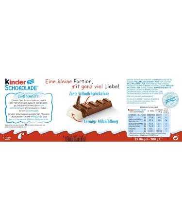 Buy Kinder Chocolate 300g - 24 Pieces (1 Pack) | International Shipping Available - Buy Online on SooperMarket.com