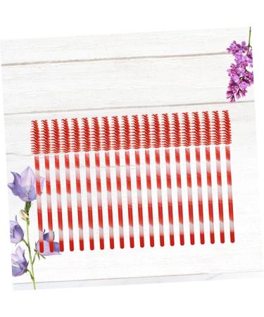 BELLIFFY 100pcs Nylon Eyelash Brush Lash Bonder Lash Lengthening Mascara Eyelash Remover Eyelash Mascara Red Size 1 Red - Buy Online on SooperMarket.com