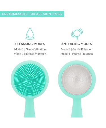 PMD Clean Pro - Smart Facial Cleansing Device with Silicone Brush & Anti-Aging Massager - Buy Online on SooperMarket.com
