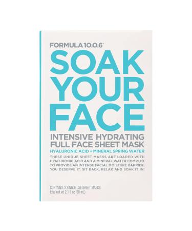 Buy Formula 10.0.6 Intensive Hydrating Sheet Mask - Soak Your Face | International Shipping Available - Buy Online on SooperMarket.com