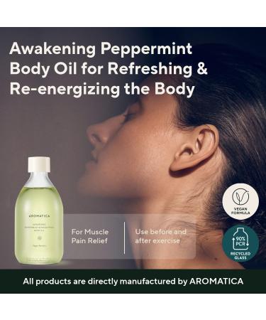 AROMATICA Peppermint & Eucalyptus Body Oil 100ML - Aromatherapy Massage Oil - Buy Online on SooperMarket.com