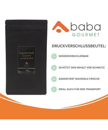 Baba Gourmet Original Moghrabieh Couscous Pearls 600g - 100% Natural Lebanese Kuskus for Traditional Dishes - Whole Grain Semolina - Buy Online on SooperMarket.com