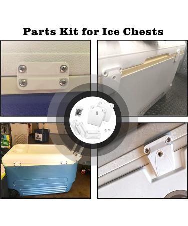 High Strength Cooler Hinge and Latch Kit - Replacement Parts for Ice Chests - Repair & Replace Cooler Components with Ease - Buy Online on SooperMarket.com