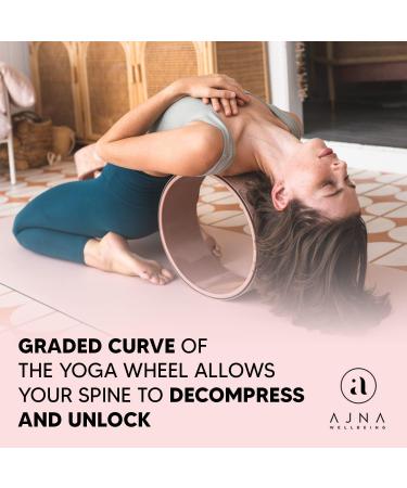 Large 13 inch Yoga Wheel for Back Pain Relief and Muscle Massage - Back Stretcher for Spine Stress Relief - Nude Moon Design - Buy Online on SooperMarket.com