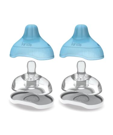 Kiinde Twist Active Latch Nipples for Breast Milk Discourages Lazy Latching Seamless Transition Between Bottle and Breast Helps Relieve Colic - Medium Flow (2 Pack) One Size (Pack of 2)