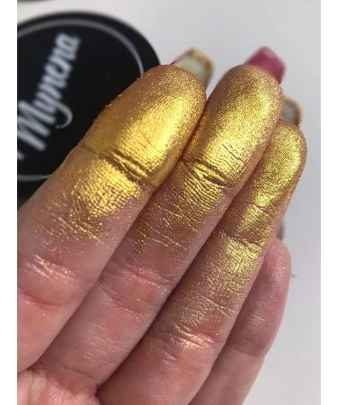 Mynena Yellow Gold Highlighter Powder for Face and Body Vegan, Paraben-Free, Cruelty-Free - Buy Online on SooperMarket.com