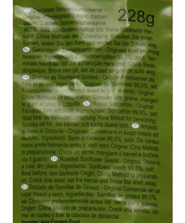 CHACHA Roasted Sunflower Seeds Original - 228g Pack | Premium Healthy Snack for International Shipping - Buy Online on SooperMarket.com