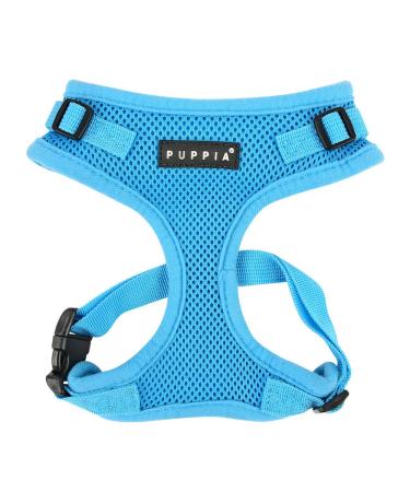 Puppia Ritefit Dog harness for small to medium -sized dogs - adjustable and very soft - also usable as a puppy dishes - anti -tanning tableware for dogs sky blue XL XL Himmelblau