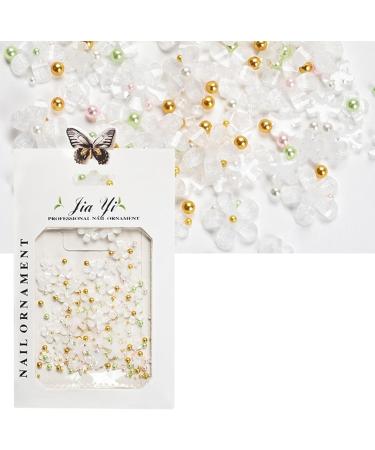 1Bag 3D Flower For Women Nails Art Decorations Easy Installation And Removal Add Charm To Your White - Buy Online on SooperMarket.com