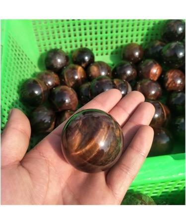 Natural Crystal Rough Ornament 1pc Natural Red Tiger Eye Spheres Crystal Balls 35MM-40MM for Fengshui Decoration Gift Decoration - Buy Online on SooperMarket.com