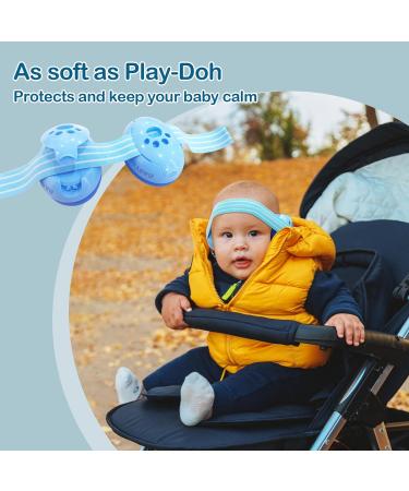 ZOHAN Baby Ear Defenders Boys 0-36 Months | Noise Cancelling Headphones for Sleeping & Airplane | Toddler Hearing Protection | Adjustable Headband | Blue - Buy Online on SooperMarket.com