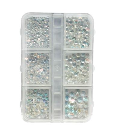 1Box Mixed Nails Art Decorations 3D Beads Nail Easy Installation And Removal Add Charm To Your Nail Nail Supplies sky light