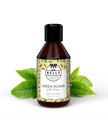 Belly nourishing dog shampoo against smell perfect as a puppy shampoo for dogs with nourishing keratin and green tea dogs shampoo dog shampoo puppies puppy shampoo dog shampoo long hair 250ml green tea & aloe vera