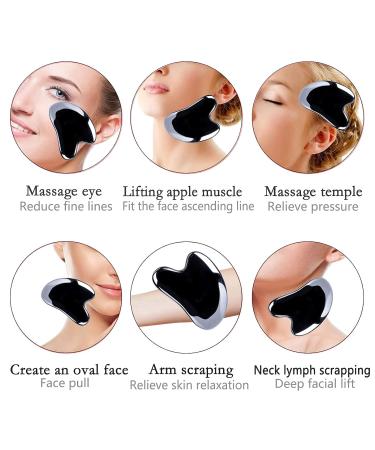 Best Face Jade Roller & Gua Sha Set | Terahertz Energy Stone Skin Care Tools for Radiant Beauty - Buy Online on SooperMarket.com