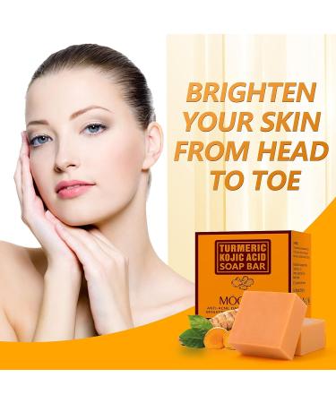 Tamoskiny Kojic Acid & Turmeric Soap for Dark Spots & Acne - 2 Pack 200g/7OZ - Buy Online on SooperMarket.com