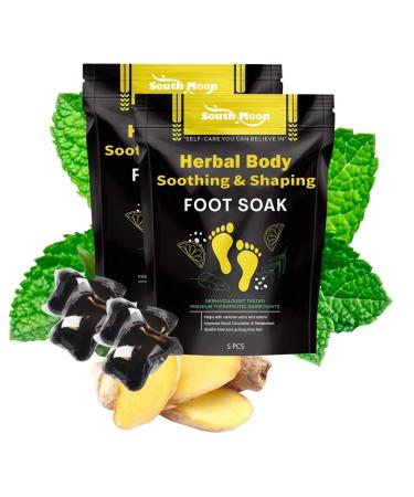 10PCS Herbal Detox Cleansing Foot Soak, Foot Bath Beads,Wormwood Foot Bath,Ginger Foot Lymphatic Bath Bag Suitable for All People