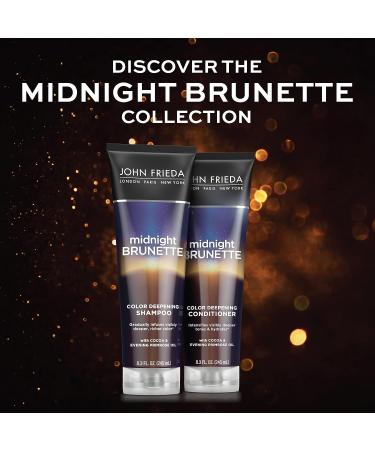 John Frieda Midnight Brunette Visibly Deeper Color Deepening Conditioner  8.3 Ounce  with Evening Primrose Oil  Infused with Cocoa CONDITIONER 1 - Buy Online on SooperMarket.com