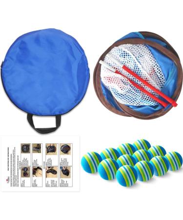 Gagalileo Pop Up Golf Chipping Net - Collapsible 24x28 Target with 12 Foam Balls (Noble Blue) - Buy Online on SooperMarket.com