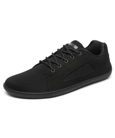 Saguaro unisex knit barefoot shoes duckstride luck - soft convenient minimalistic barefoot shoes with wide toe box size 36-46 black 42 EU