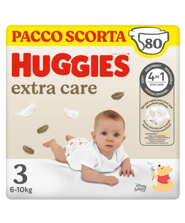 Huggies Extra Care Diapers Size 3 (4-9 kg) 2 Packs of 40 Diapers Size 3 (80 Count) 3