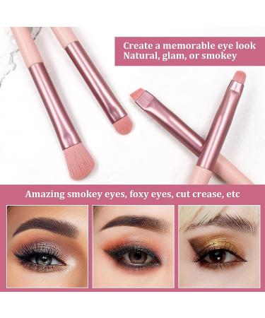 Premium Synthetic Pink Makeup Brush Set with Cleaning Mat - 12pcs Kabuki Powder, Blush, Foundation, Concealer, Eye Shadow Brushes | Makeup Tools - Buy Online on SooperMarket.com