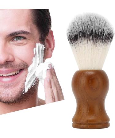 Professional Shaving Brush for Men - Wooden Handle Ideal for Home & Salon Use Perfect for All Beard Types - Buy Online on SooperMarket.com