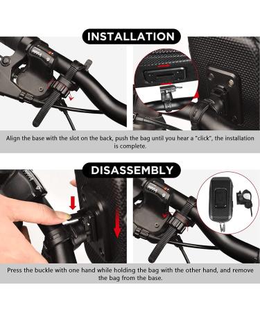 Vitalismo 7-Inch Bike Handlebar Bag & Phone Holder Set - Essential Cycling Accessory for International Shipping - Buy Online on SooperMarket.com