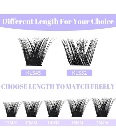 0.07mm D Curl Mixed Long Cluster Lashes 12-16mm | Reusable Soft Wispy Eyelash Extensions - Buy Online on SooperMarket.com