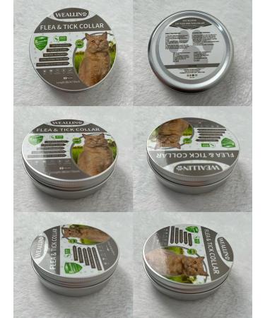 WEALLIN 2PC Grey Cats Repellent Collars - Strong and Long-Lasting Deterrence, Water-Resistant & Adjustable - Buy Online on SooperMarket.com
