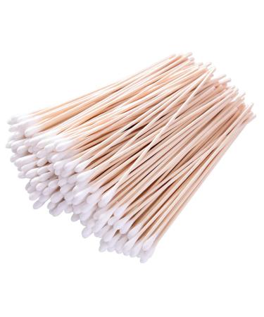 6 Long Cotton Swabs 500pcs for Makeup, Gun Cleaning or Pets Care