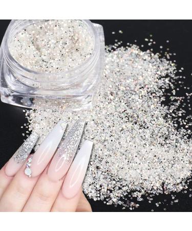 8pcs Metallic Glitter Powder Set for Nail Art Chrome Pigment & Mirror Effect with Eyeshadow Sticks | International Shipping - Buy Online on SooperMarket.com