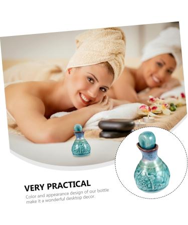 Cabilock 1 Set Aromatherapy Bottle Ceramic Oil Bottle Japanese Soy Sauce Ceramic Essential Oil Perfume for Perfume Ceramic Oil Dispenser Mini Vintage Ceramics Soy Sauce Bottle 9.5X5.5cm Blue - Buy Online on SooperMarket.com