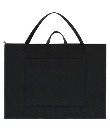 BUSOHA Large Size Art Portfolio Tote Bag with Nylon Shoulder,24"X 36" Light Weight Waterproof Poster Board Storage,Portfolio Folder for Artwork for Poster, Sketching,Student Art Portfolio,Drawing