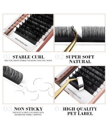 Dassen Easy Fan Volume Lashes 0.07 DD Curl - Mix8-15 | Long Lasting 2D to 10D Blooming Lashes - Buy Online on SooperMarket.com