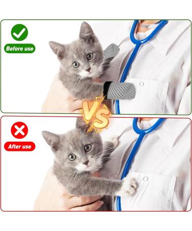 KALIONE Cat Boots 4 Packs cat Claw Covers Black Anti Scratch Cat Mittens Breathable Mesh Cat Foot Covers Adjustable Cat Claw Protectors for Indoor Cats Pet Bathing Cutting Nails Grey - Buy Online on SooperMarket.com