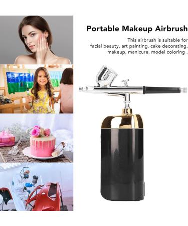 Cordless Handheld Oxygen Facial Portable Airbrush Fine Atomization USB Charging Multifunctional for Facial Beauty Art Painting Cake Decorating (Black) - Buy Online on SooperMarket.com