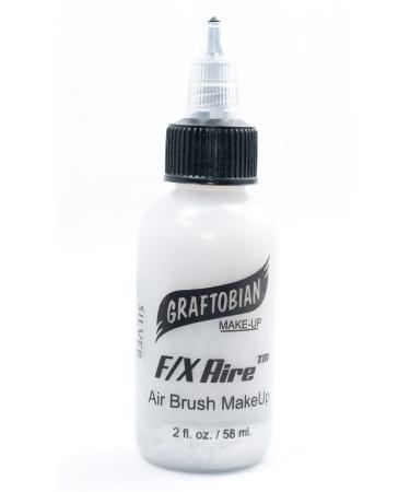 Graftobian F/X Aire Airbrush Make-Up - Silver 2oz by Graftobian